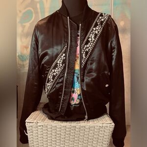 2 ITEM BUNDLE - Gucci Y2k Overshine Sunglasses - Amiri Crystal Bomber Jacket - L